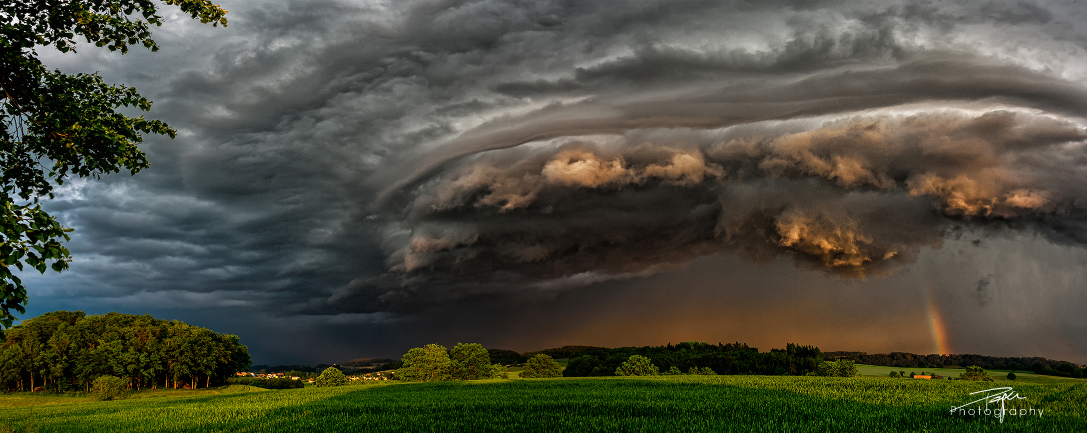 04.06.2021 - Superzelle beim Sonnenuntergang