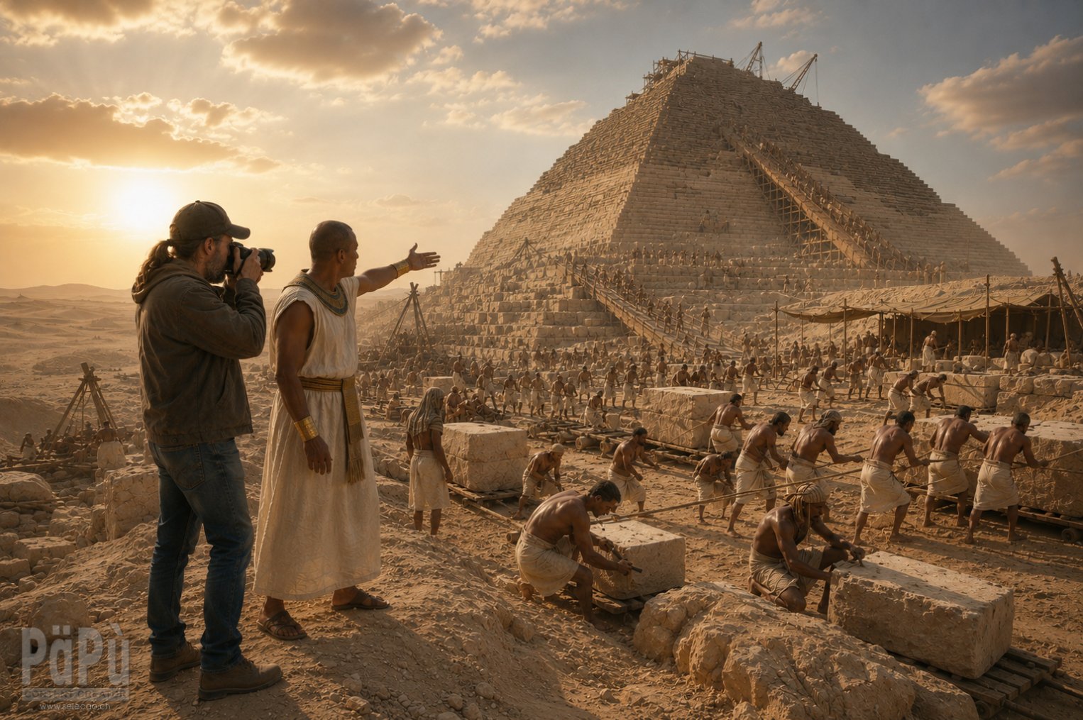 Zeitreise zum Bau der Pyramiden