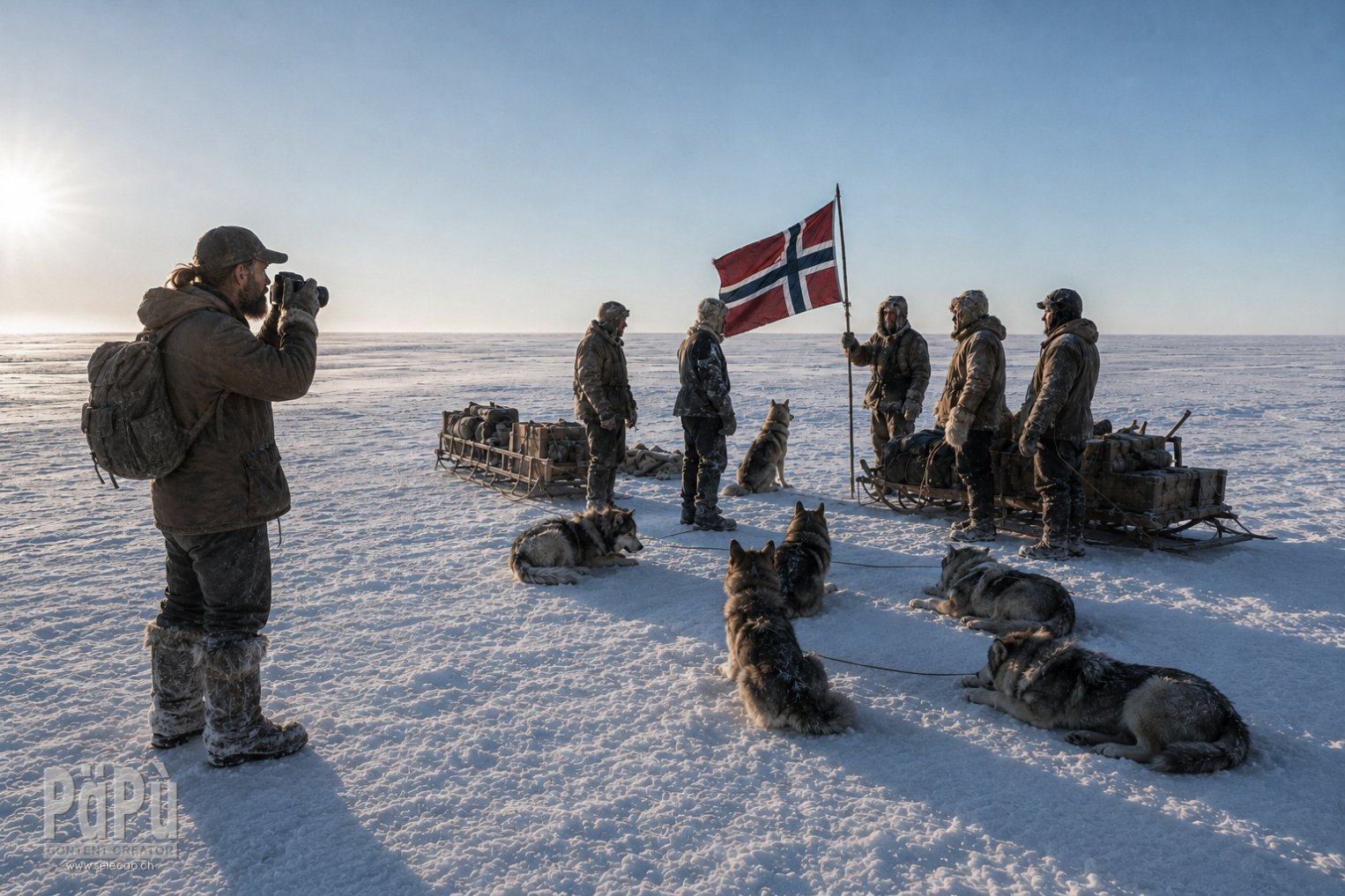 Zeitreise zum Erreichen des Südpols mit Roald Amundsen