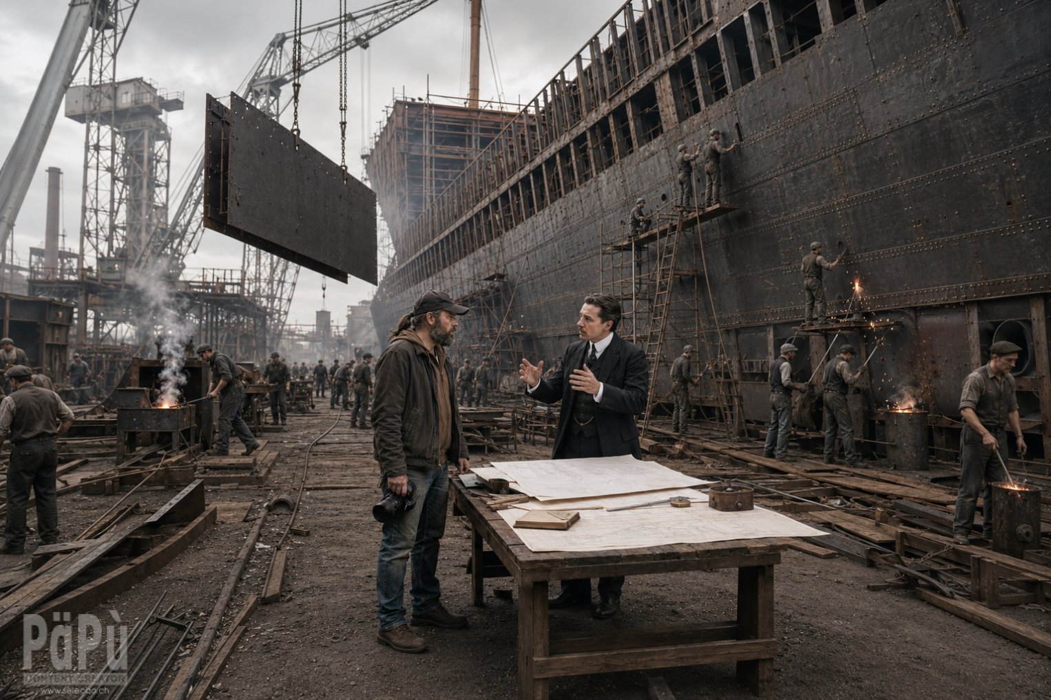 Zeitreise zum Bau der Titanic